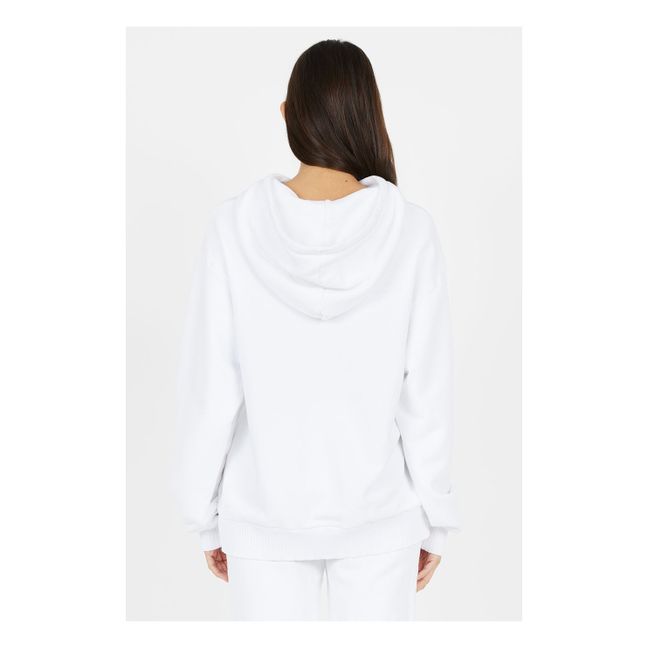 Brooklyn Oversized Hooded Sweatshirt White