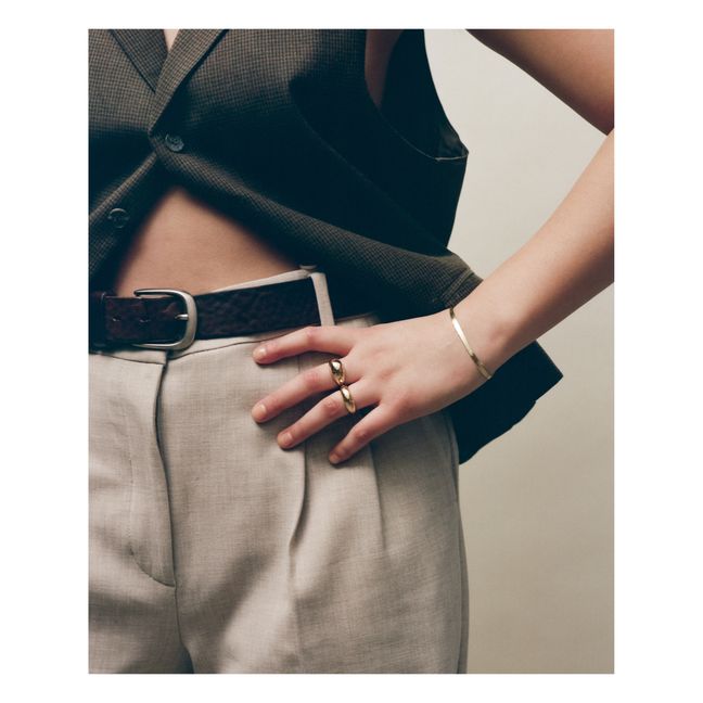 Herringbone Bracelet | Gold