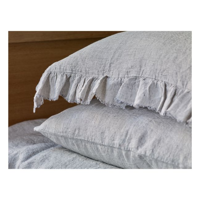 Funda de almohada de lino lavado Boho | Stone
