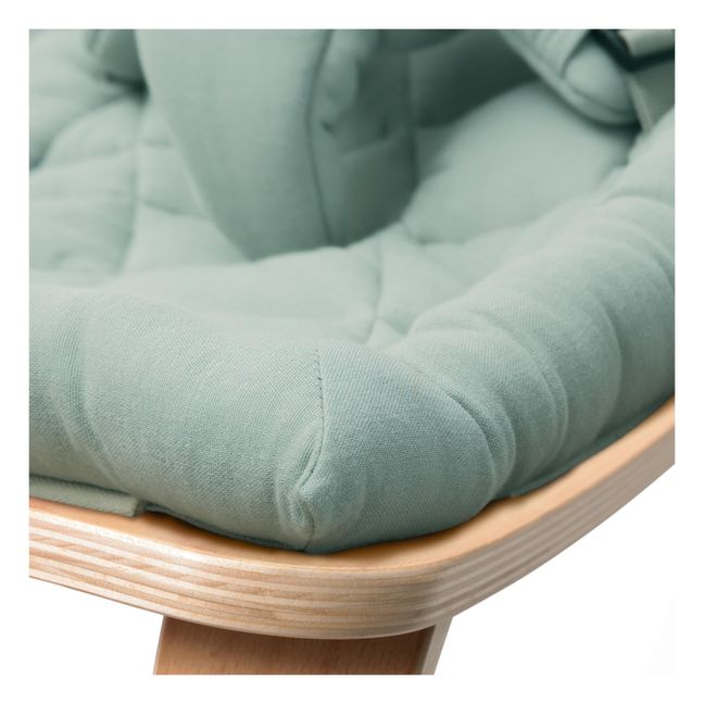 Levo Beech Wood Baby Bouncer | Green