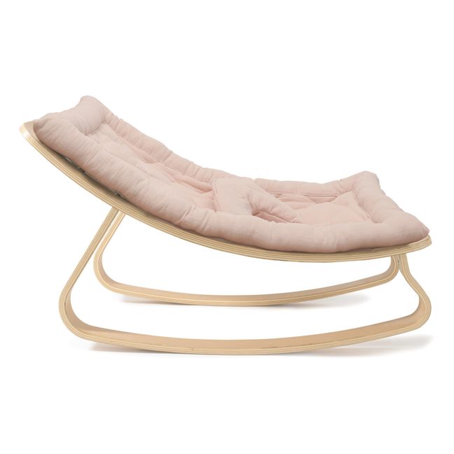 Levo Beech Wood Baby Bouncer | Nude