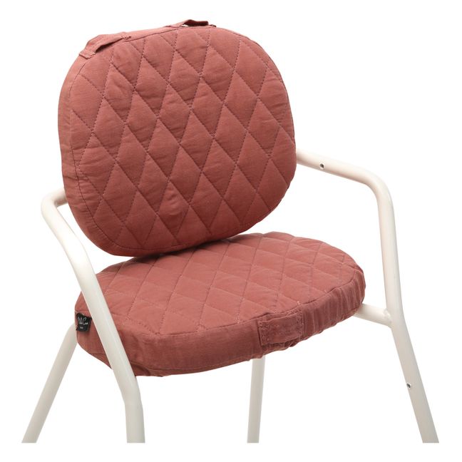 Assise en gaze de coton pour chaise Tibu Bois de rose