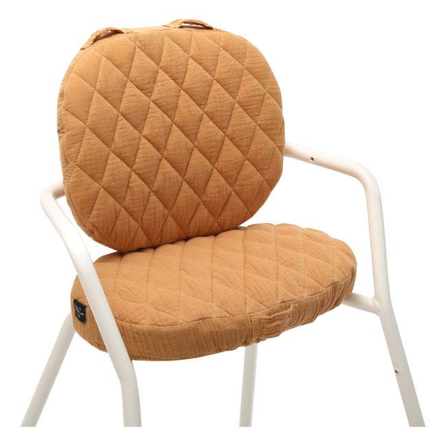 Cotton Muslin Seat Cushions for Tibu Chair | Camel