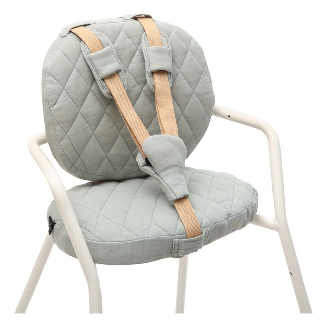 Seduta in garza di cotone per sedia, modello: Tibu | Verde