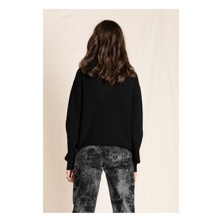 Sasha Merino Wool Jumper | Black- Product image n°6