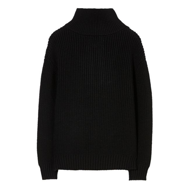 Pullover aus Merinowolle Sasha | Schwarz