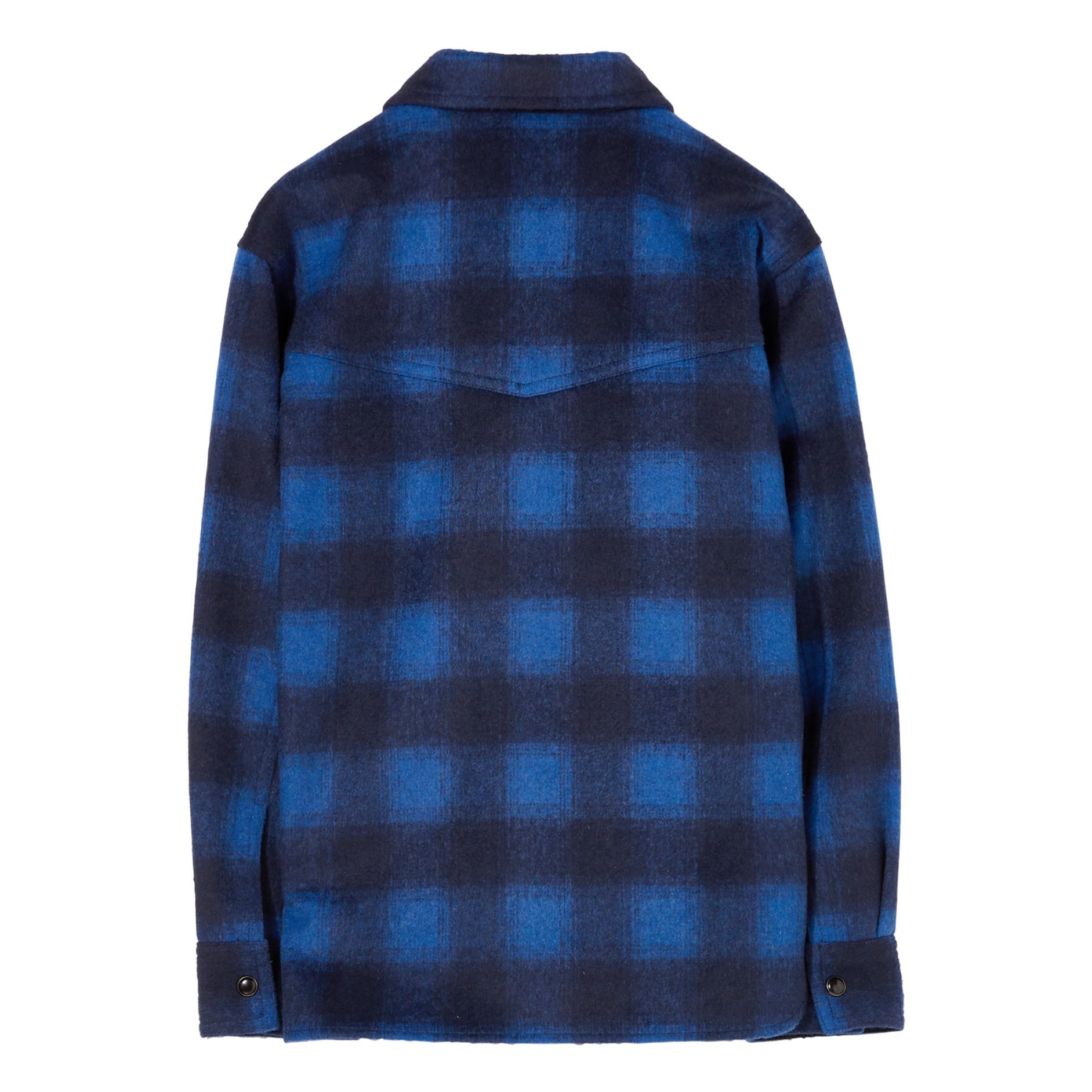 sobrecamisa cuadros azul