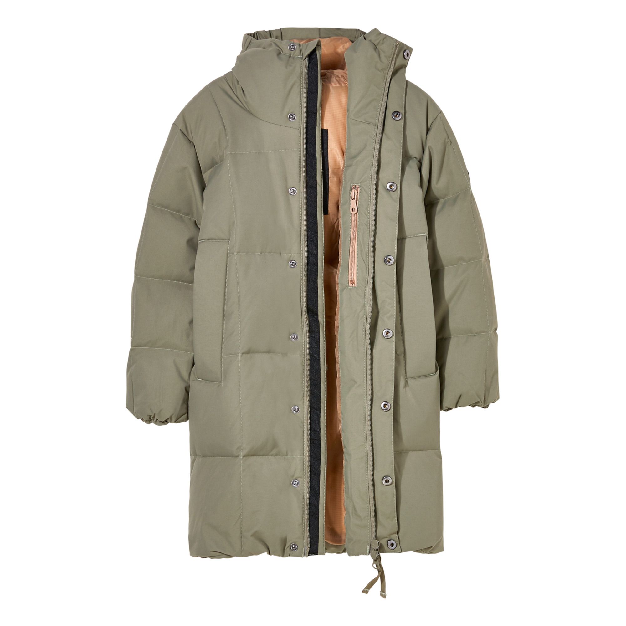 Snowlong Long Down Jacket Khaki- Product image n°4
