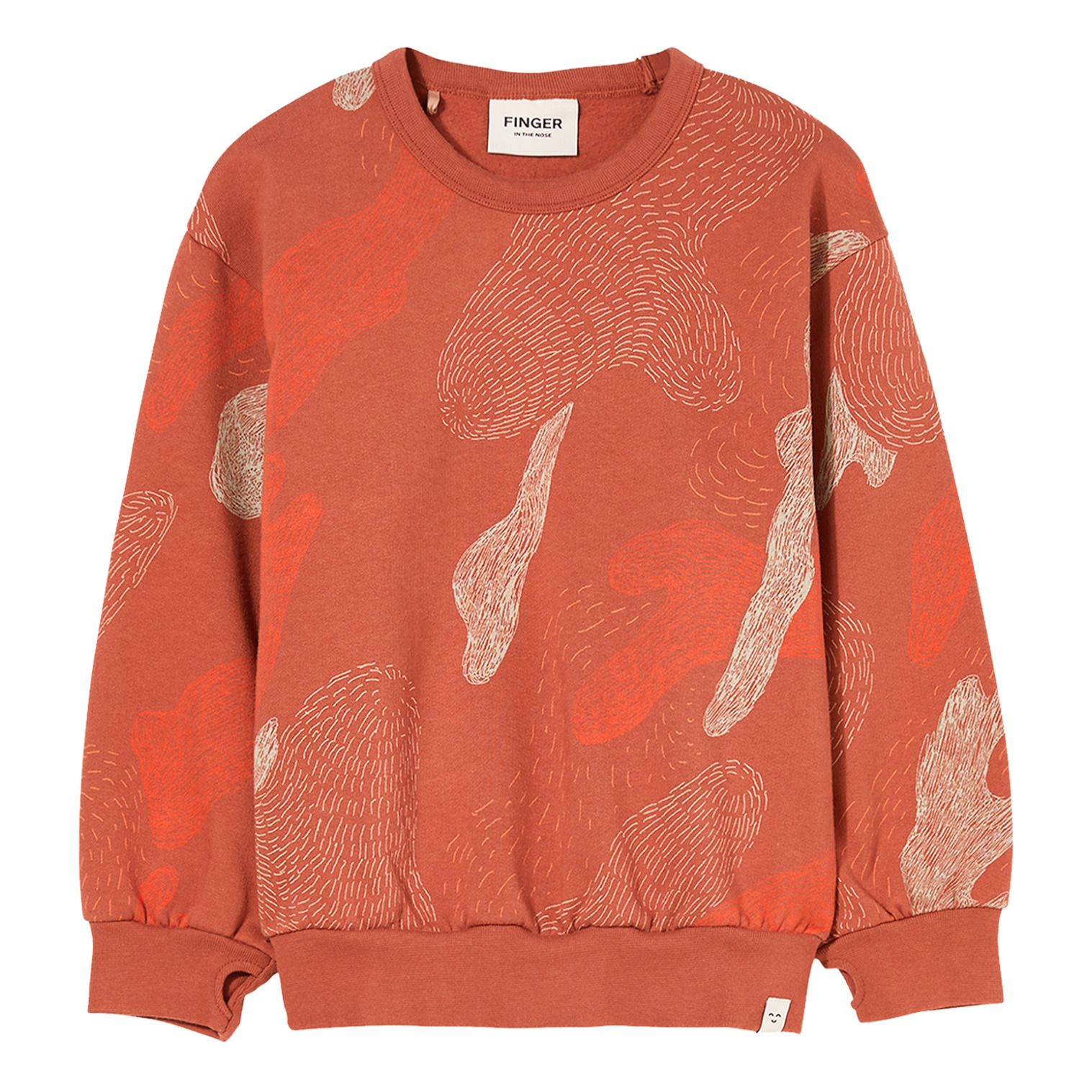 Finger in the nose - Sweat Camouflage Wind - Fille - Rouge brique