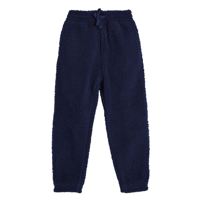 Connie Sherpa Joggers Navy blue