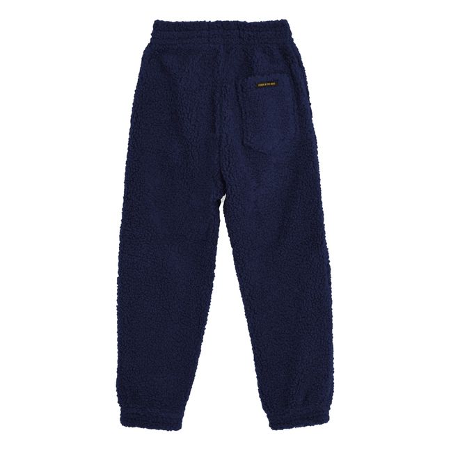 Connie Sherpa Joggers Navy blue