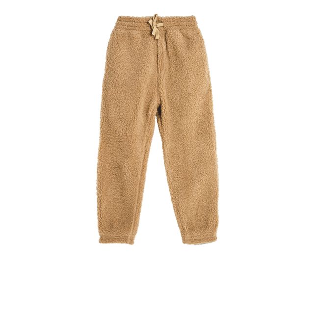 Connie Sherpa Joggers Beige