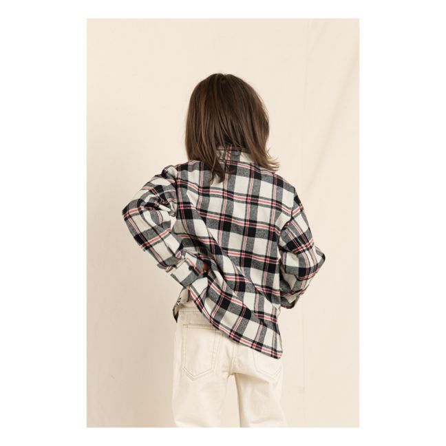 Camisa de cuadros Dunkan | Noir/Blanc