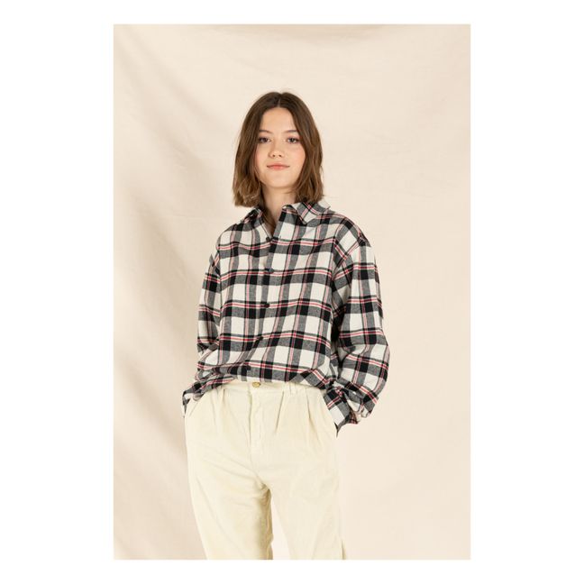 Camisa de cuadros Dunkan | Noir/Blanc