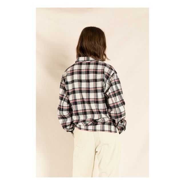 Camisa de cuadros Dunkan | Noir/Blanc