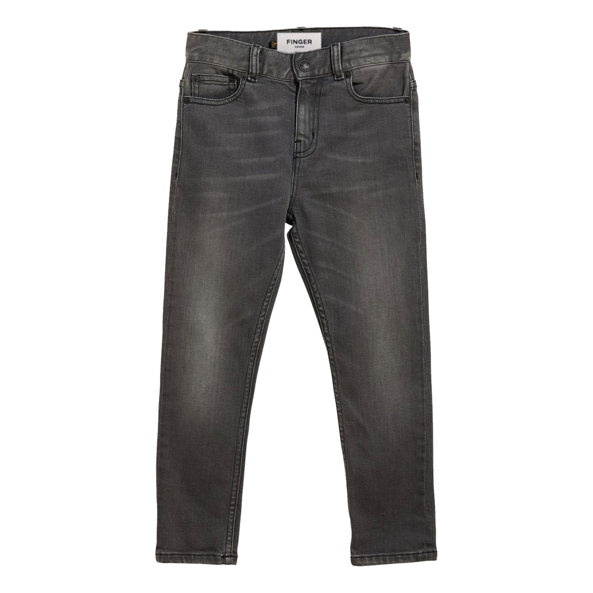 Finger in the nose - Jean Slim Ewan - Garçon - Denim gris foncé