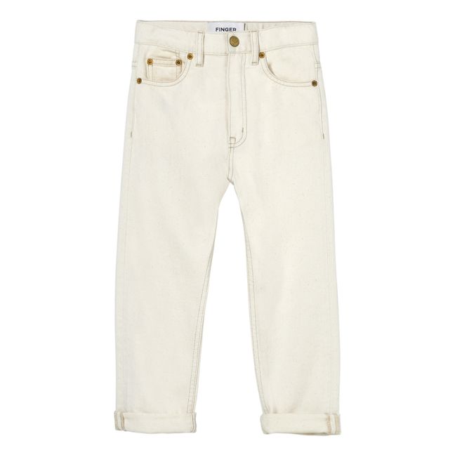 Jeans, modello: Tapered Ollibis Ecru