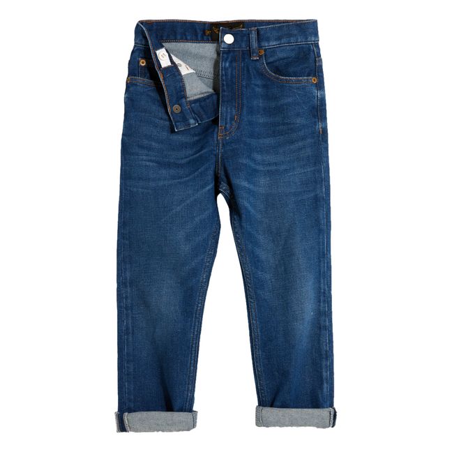 Jeans in cotone riciclato, in poliestere riciclato, modello: Ollibis Demin
