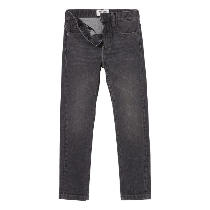 Jeans Slim Icon | Denin grigio- Immagine del prodotto n°1