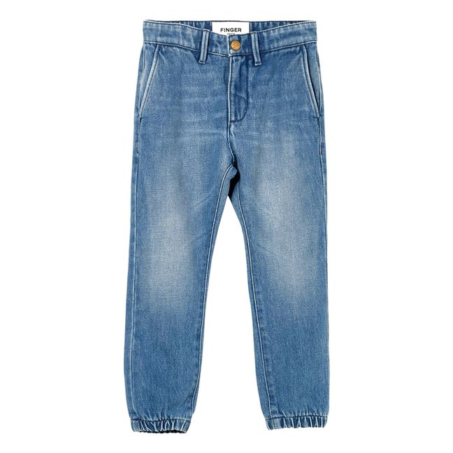 Pantalon Chino Taille Elastique Skater | Bleu jean