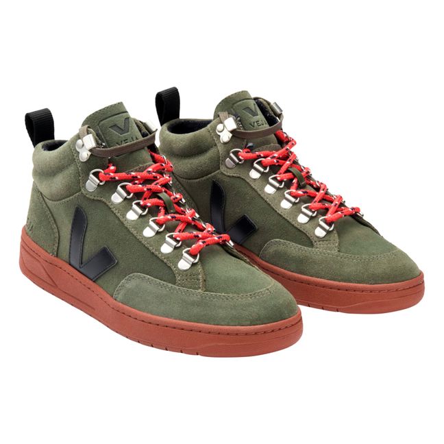 Baskets Montantes Lacets Roraima Suede - Collection Femme - Vert olive