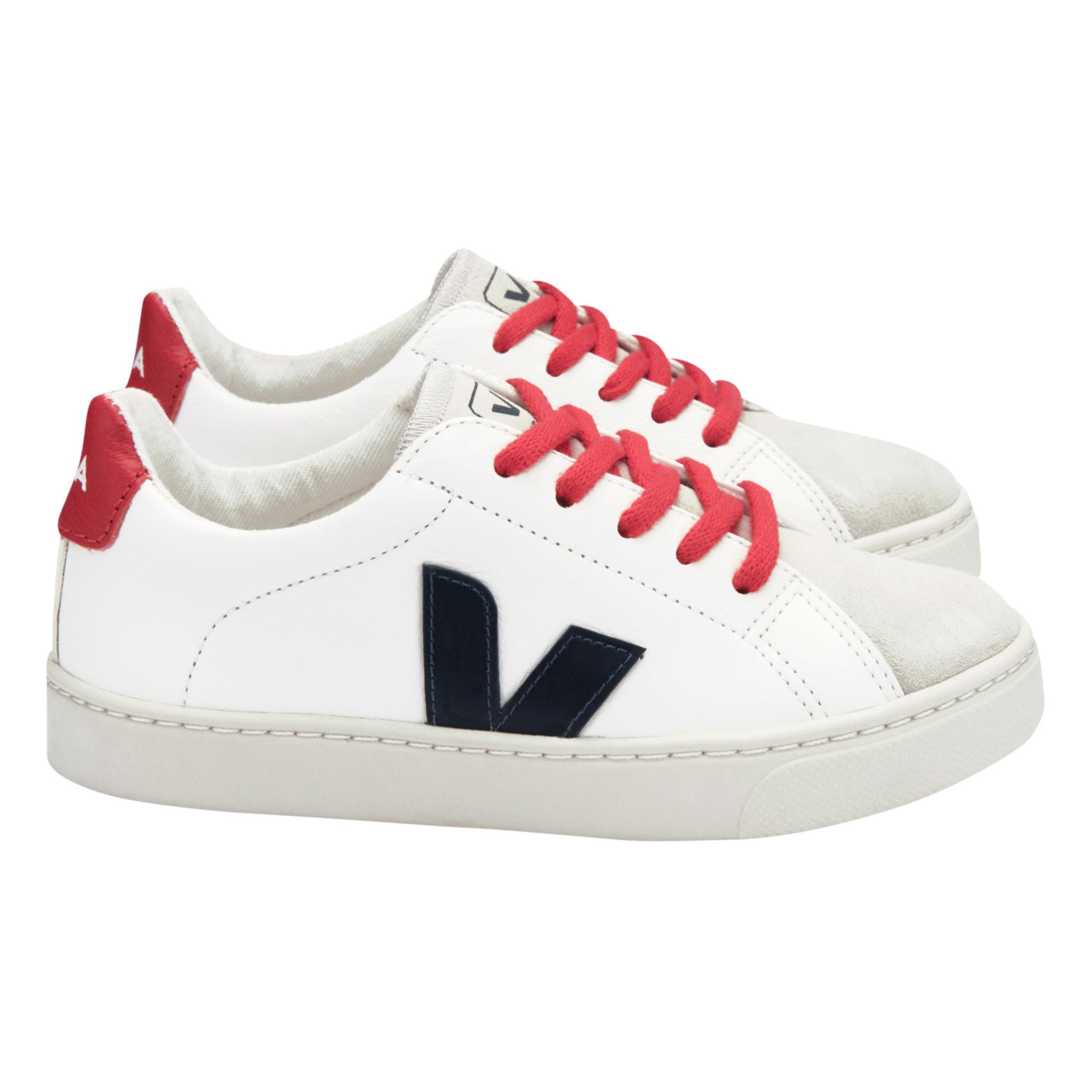 Veja - Baskets Lacets Esplar Chrome Free - Fille - Bleu marine