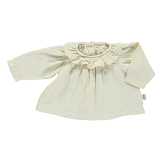 Blouse Double Gaze Coton Charme | Crème