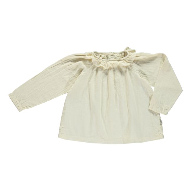 Blouse Double Gaze Coton Charme | Crème