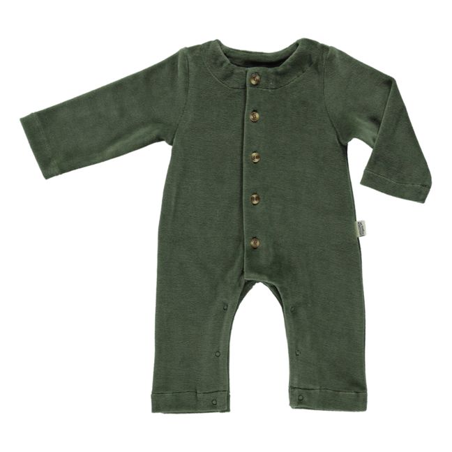 Pijama de algodón orgánico Meleze Verde Abeto