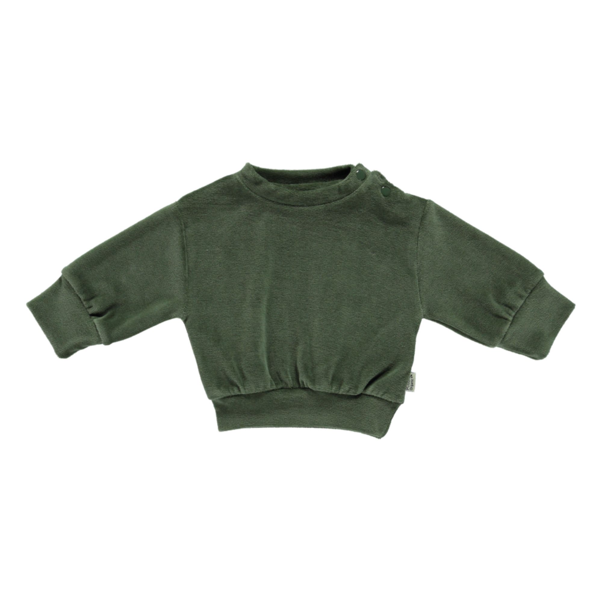 Poudre Organic - Sweat Velvet Cassandre - Fille - Vert sapin