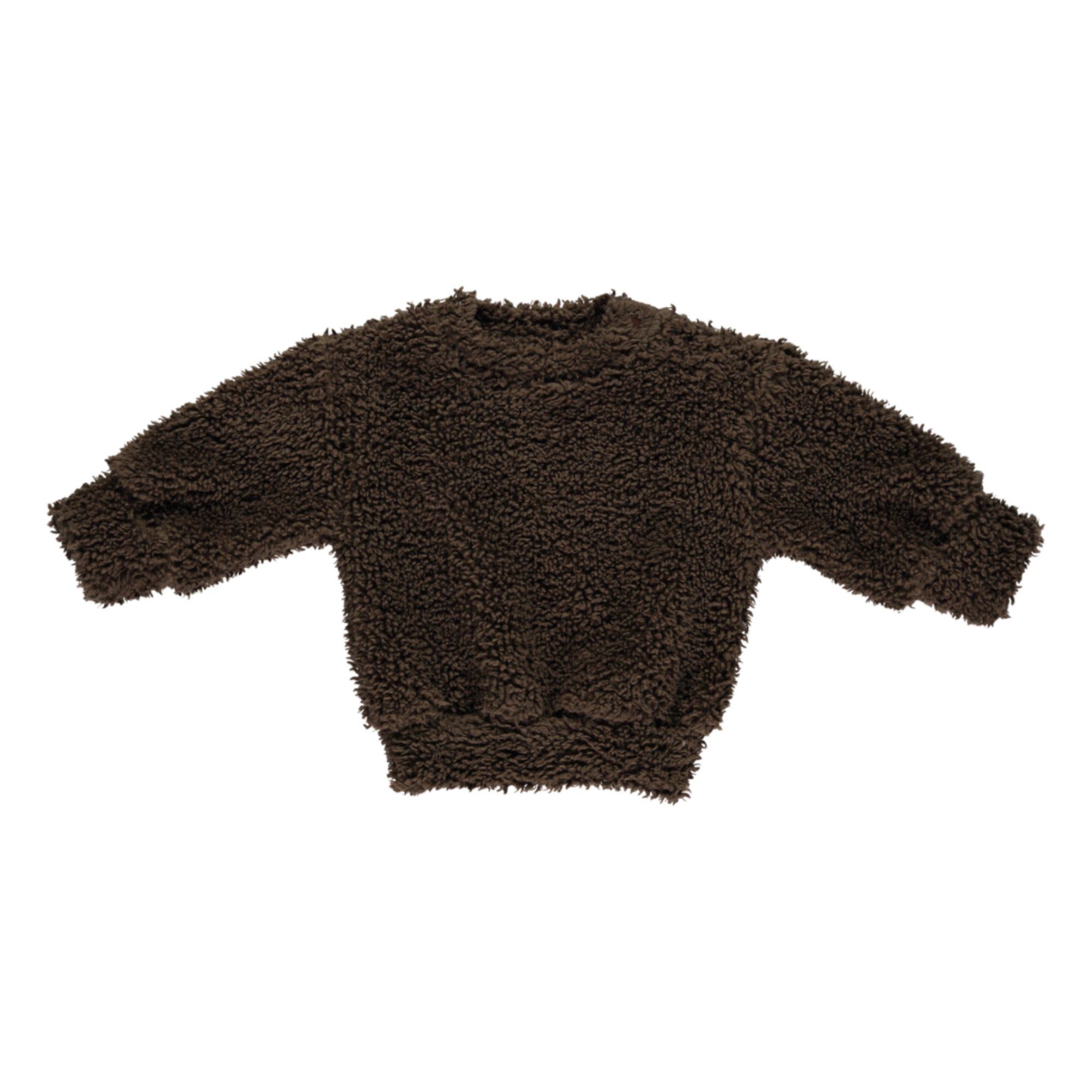 Poudre Organic - Sweat Fausse Fourrure Cassandre - Fille - Marron