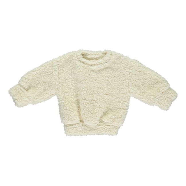 Leatherleaf Sherpa Sweatshirt | Cream