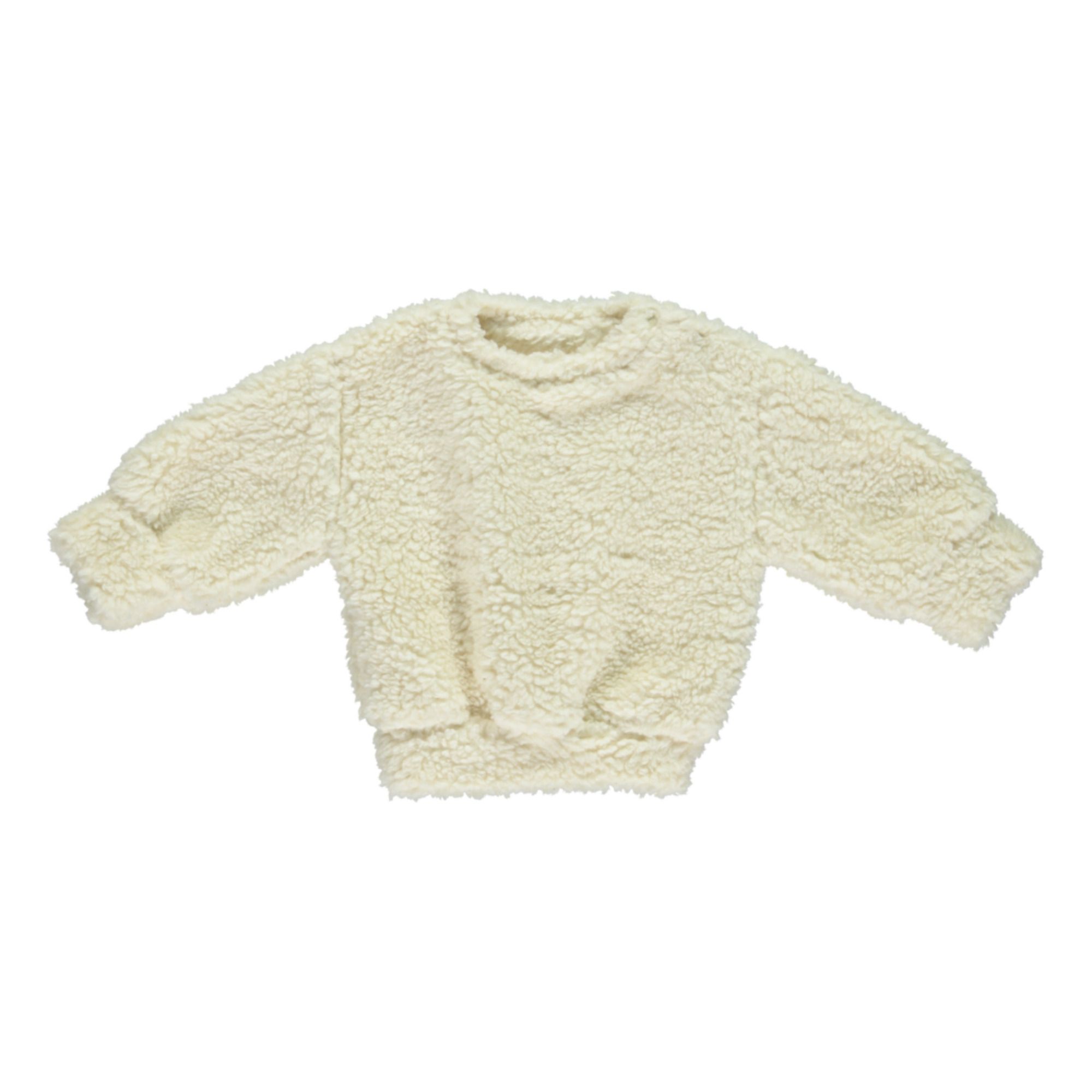 Poudre Organic - Sweat Fausse Fourrure Cassandre - Fille - Crème