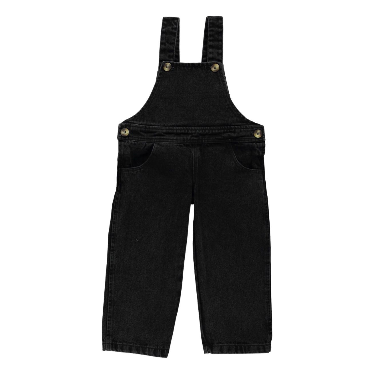Poudre Organic - Salopette Quetsche - Fille - Denim noir
