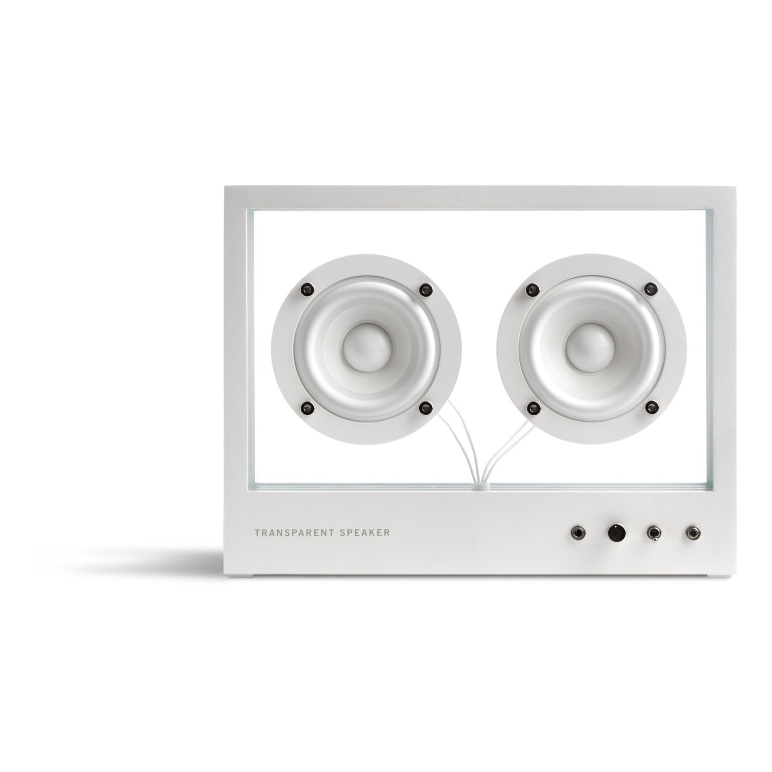 Transparent Speaker - Enceinte en verre trempé - Blanc