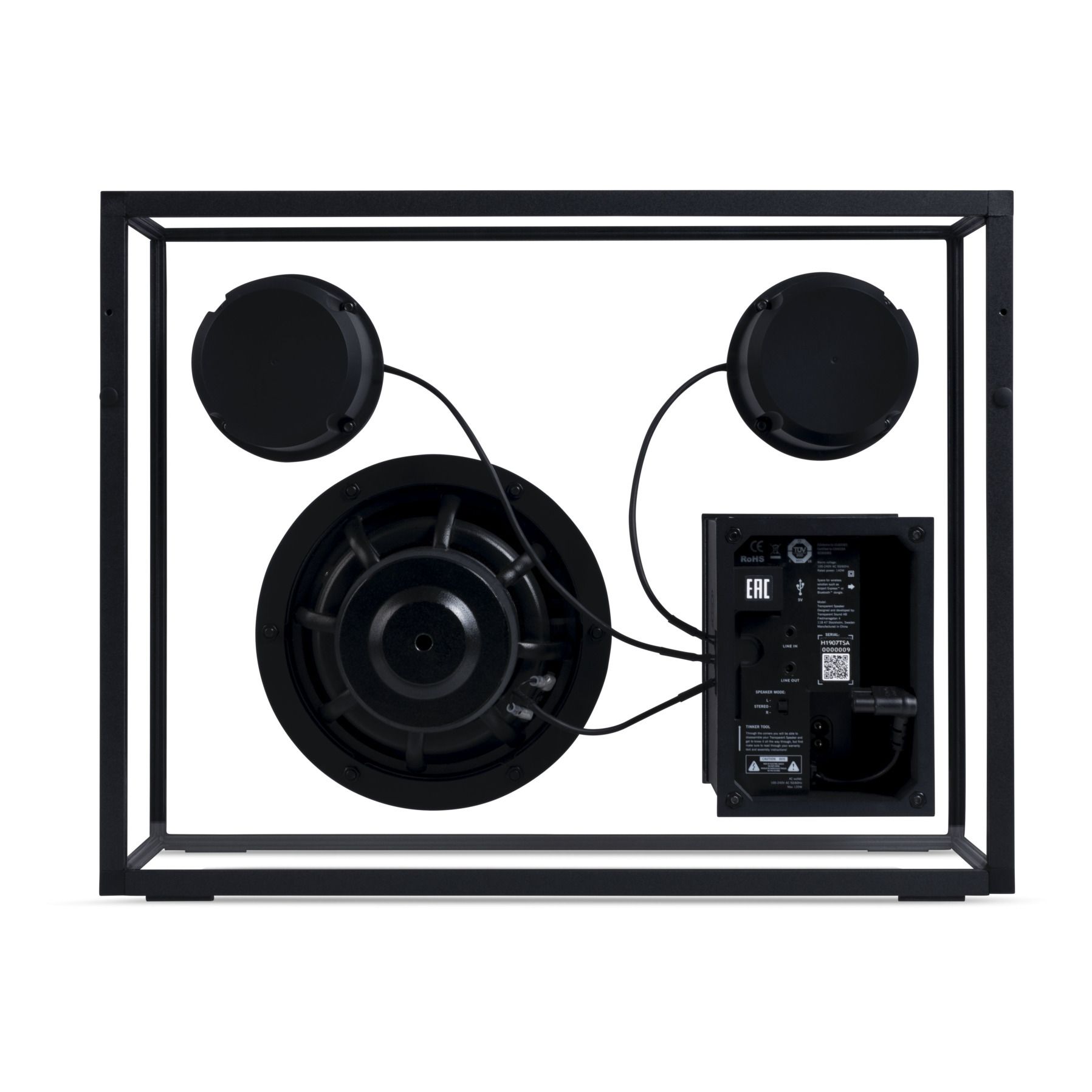 Tempered Glass Speaker Black- Product image n°4