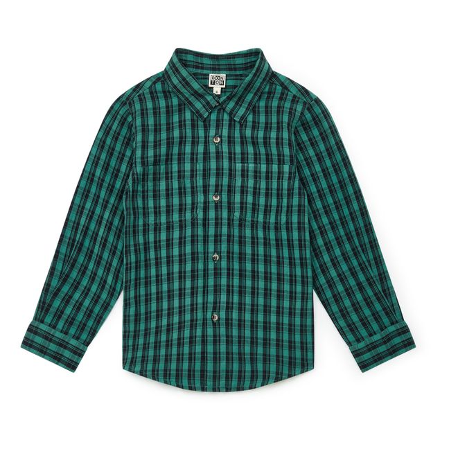 Paname Organic Cotton Shirt Dark green