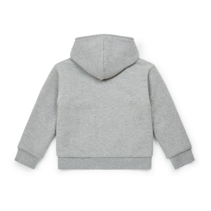 Heather Grey Organic Cotton Hooded Sweatshirt