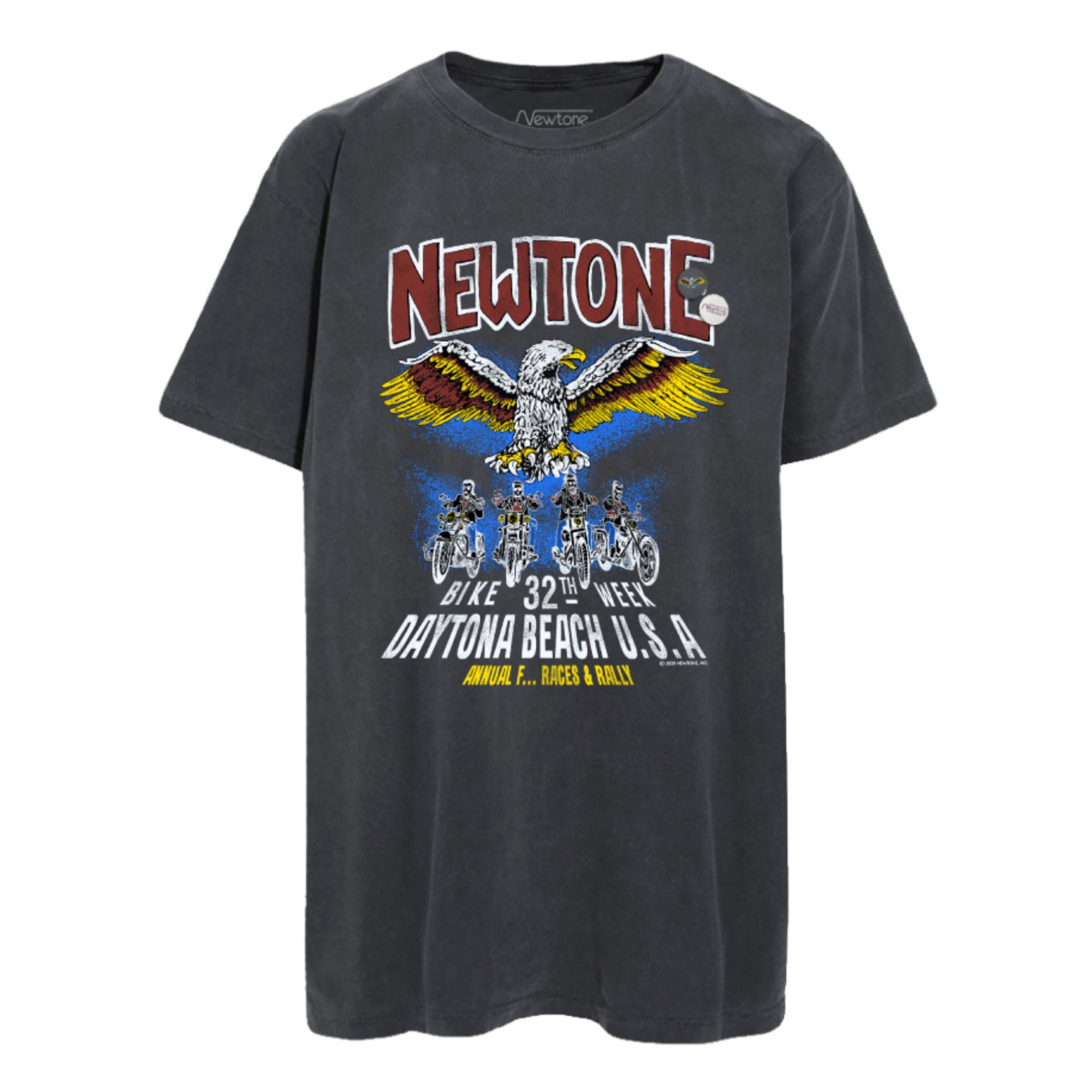 Newtone - T-Shirt Trucker Convention - Femme - Gris anthracite