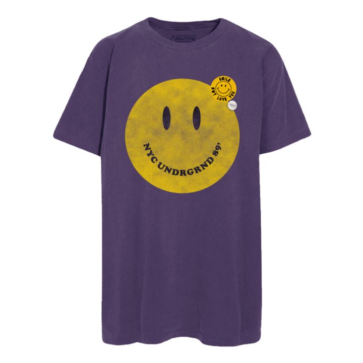 Trucker Smiley T-Shirt Mauve- Product image n°0