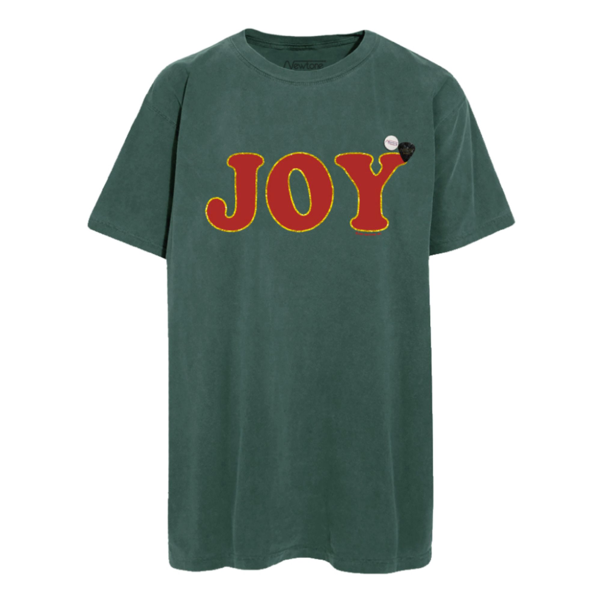 Newtone - T-Shirt Trucker Joy - Femme - Vert forêt