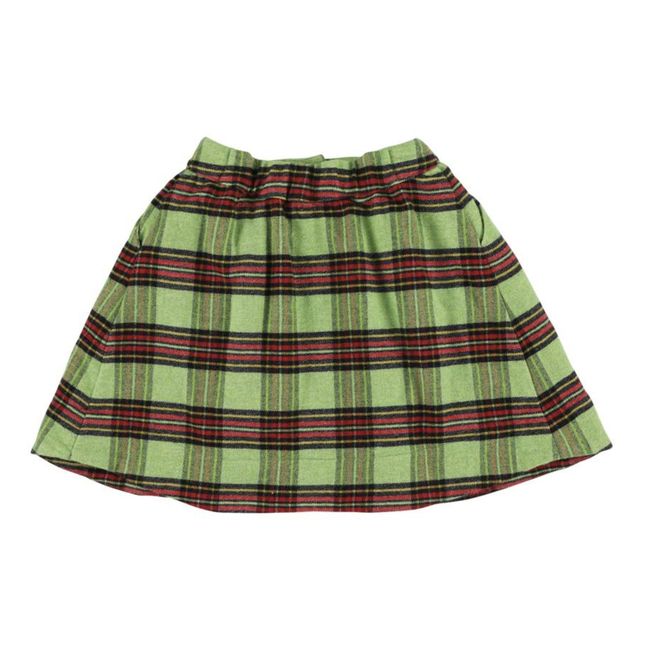 Mistral Checked Skirt Green