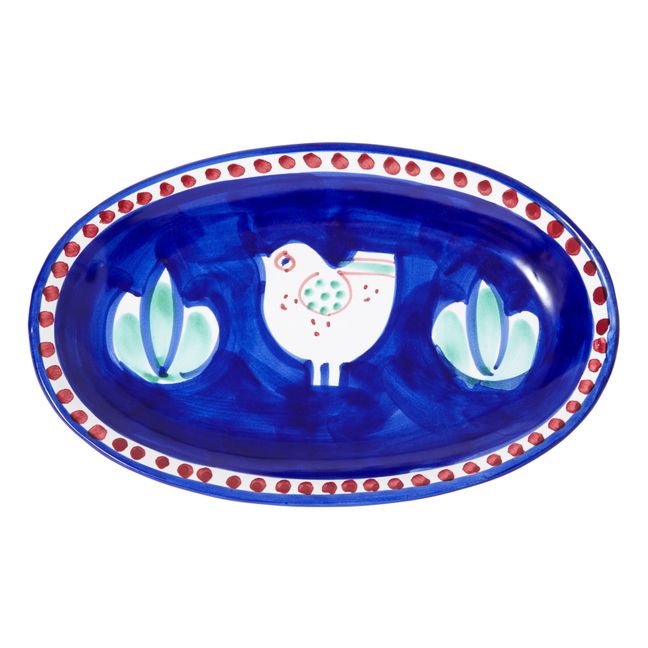 Oval Fish Dish - 25cm Navy blue