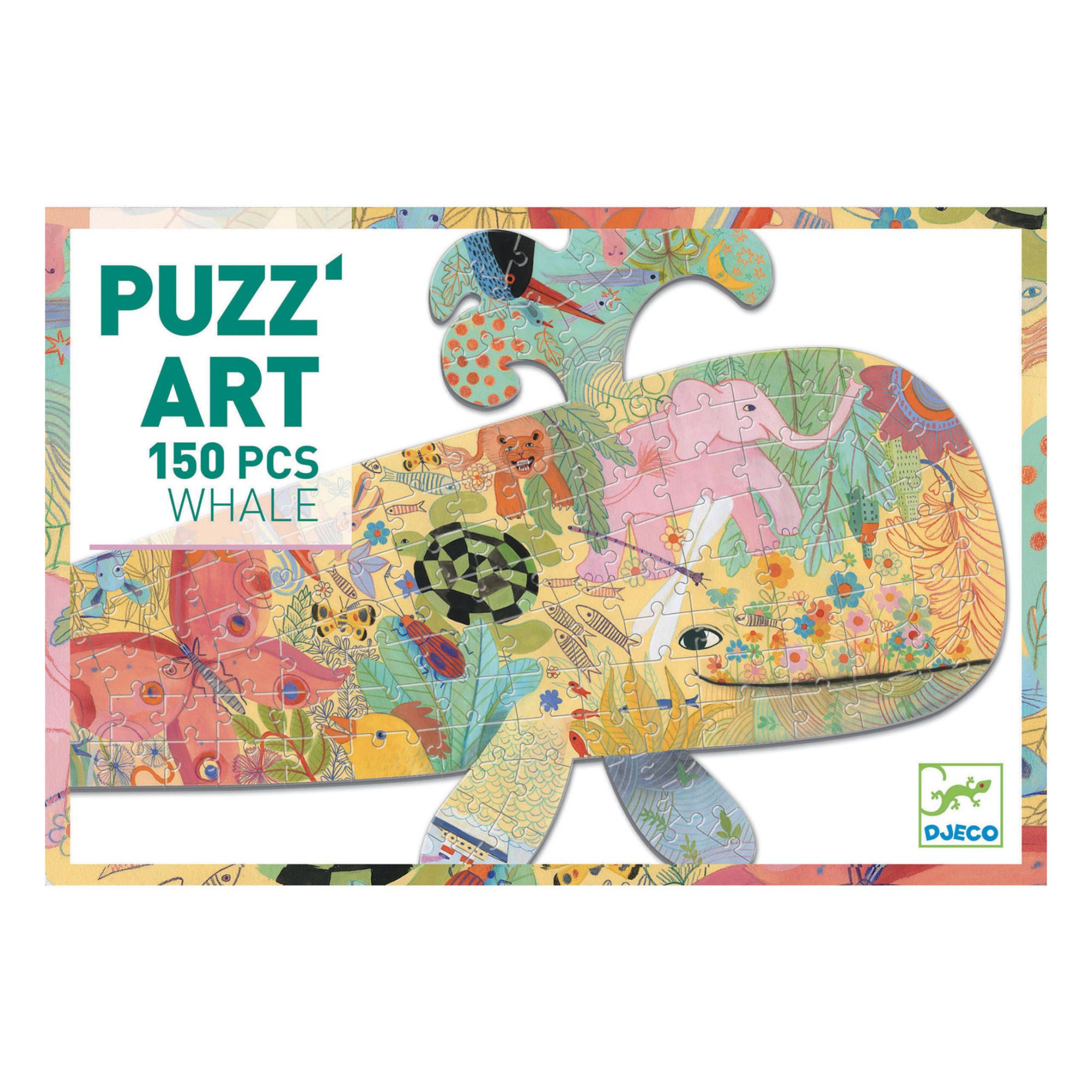 Djeco - Puzzle Baleine - 150 pièces - Multicolore