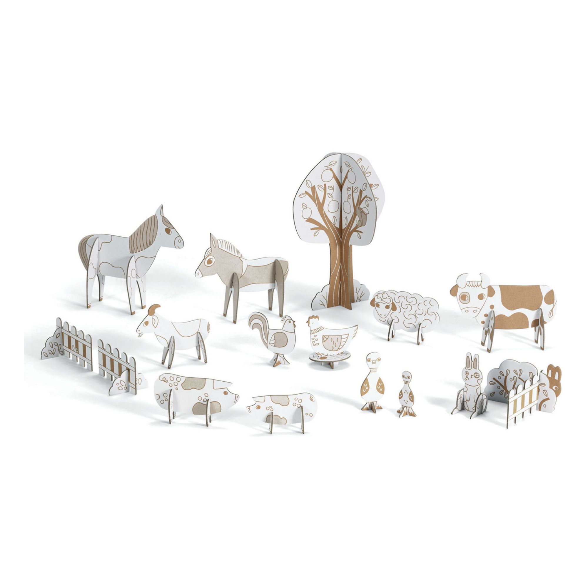 Djeco - DIY - Ferme - Multicolore