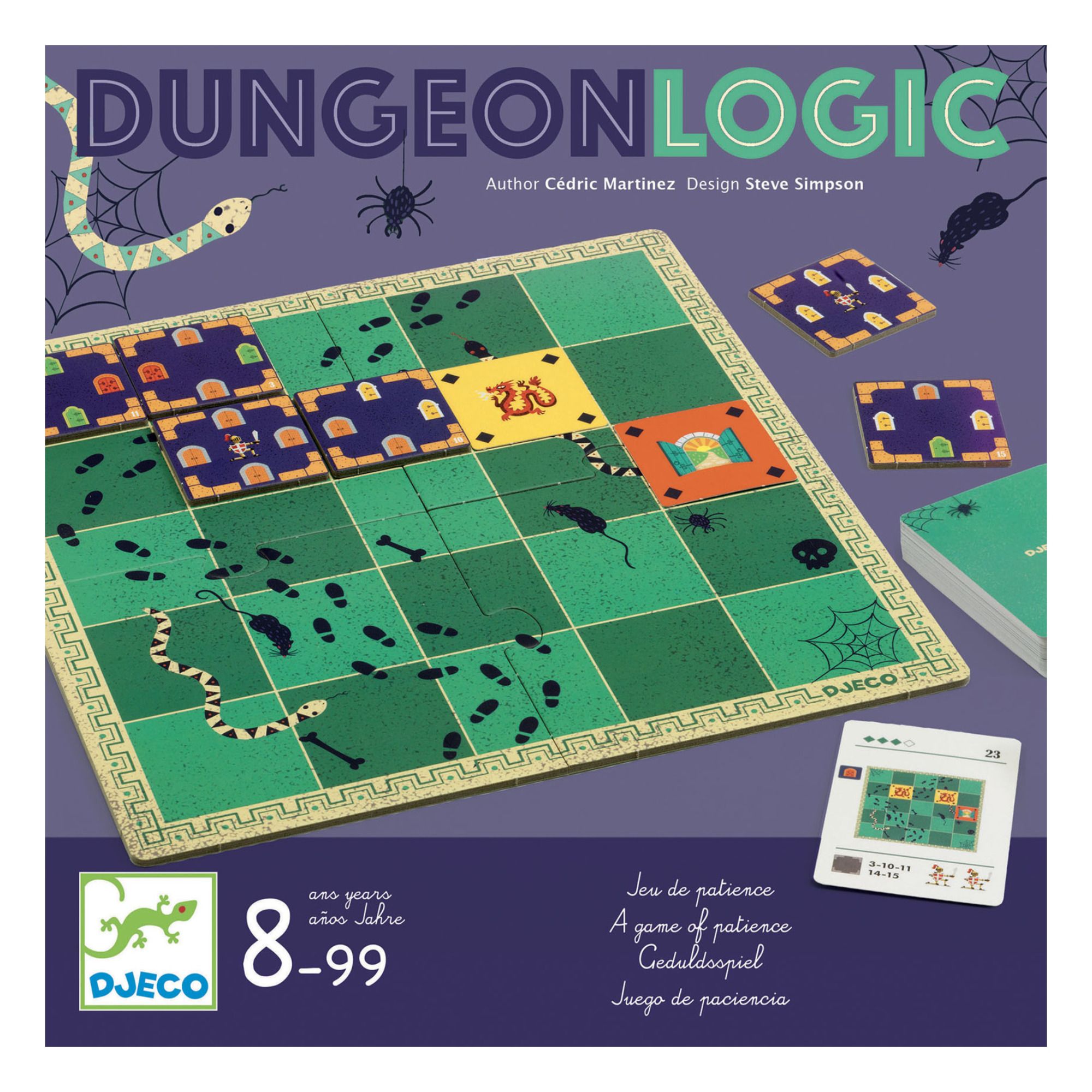 Djeco - Jeu de logique Donjon - Multicolore