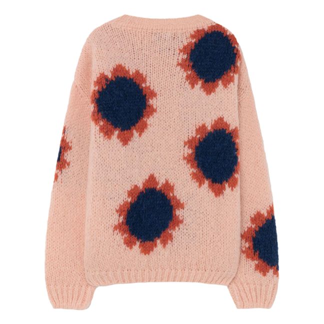 Bull Mohair and Wool Flower Jumper Pale pink