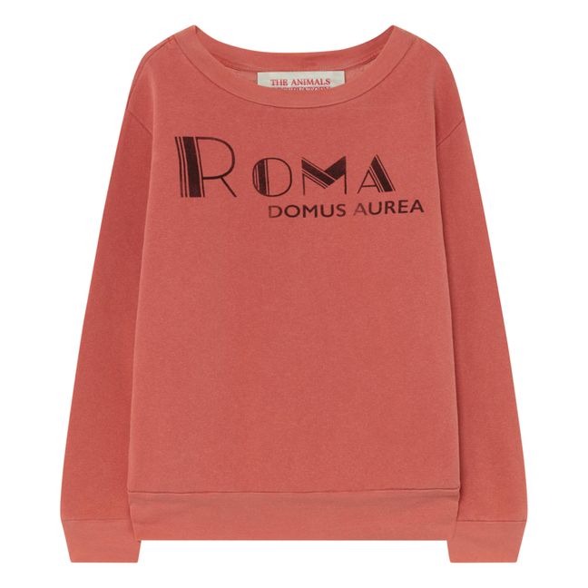 Sweatshirt Roma Bear Verblichenen roten