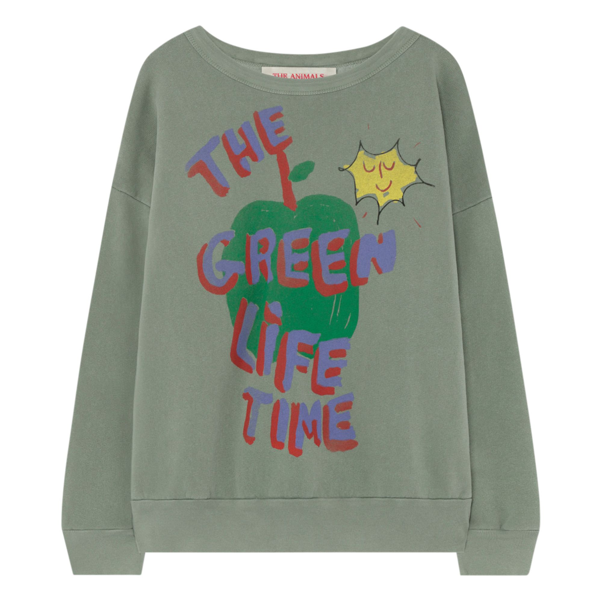 The Animals Observatory - Sweat Oversize Apple Big Bear - Fille - Vert