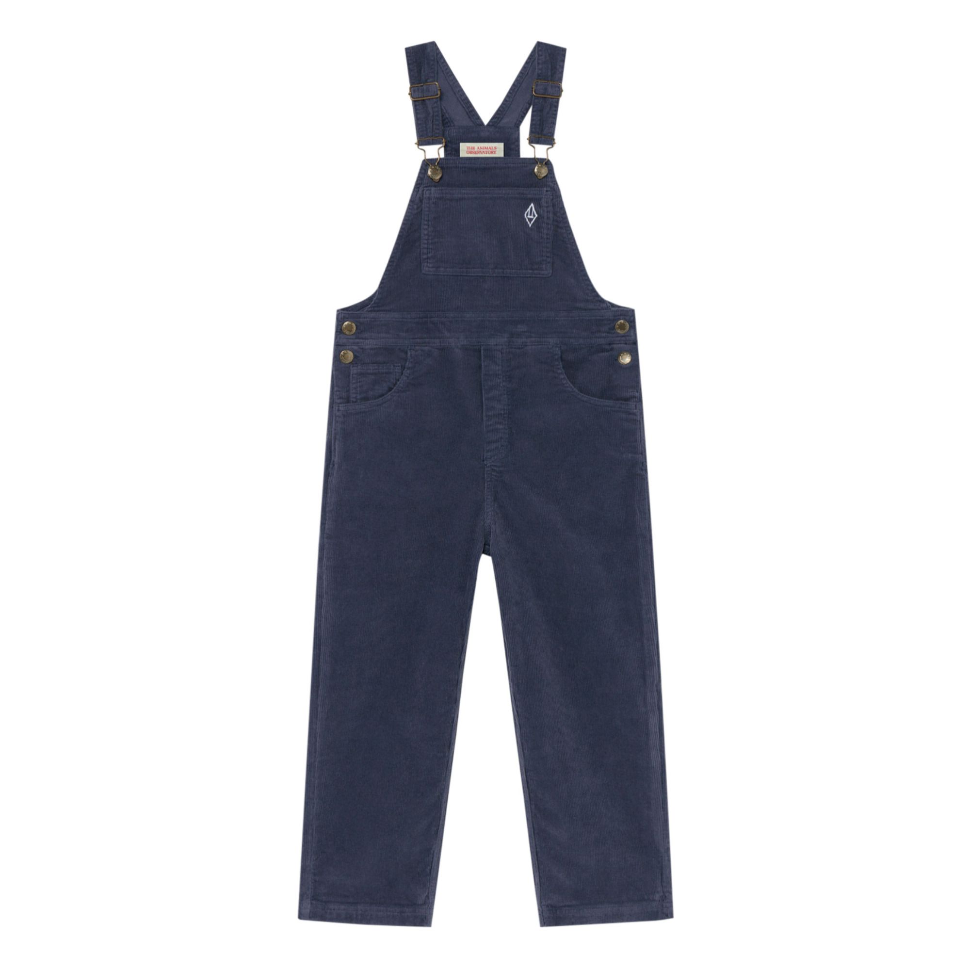 The Animals Observatory - Salopette Velours Mule - Fille - Bleu marine
